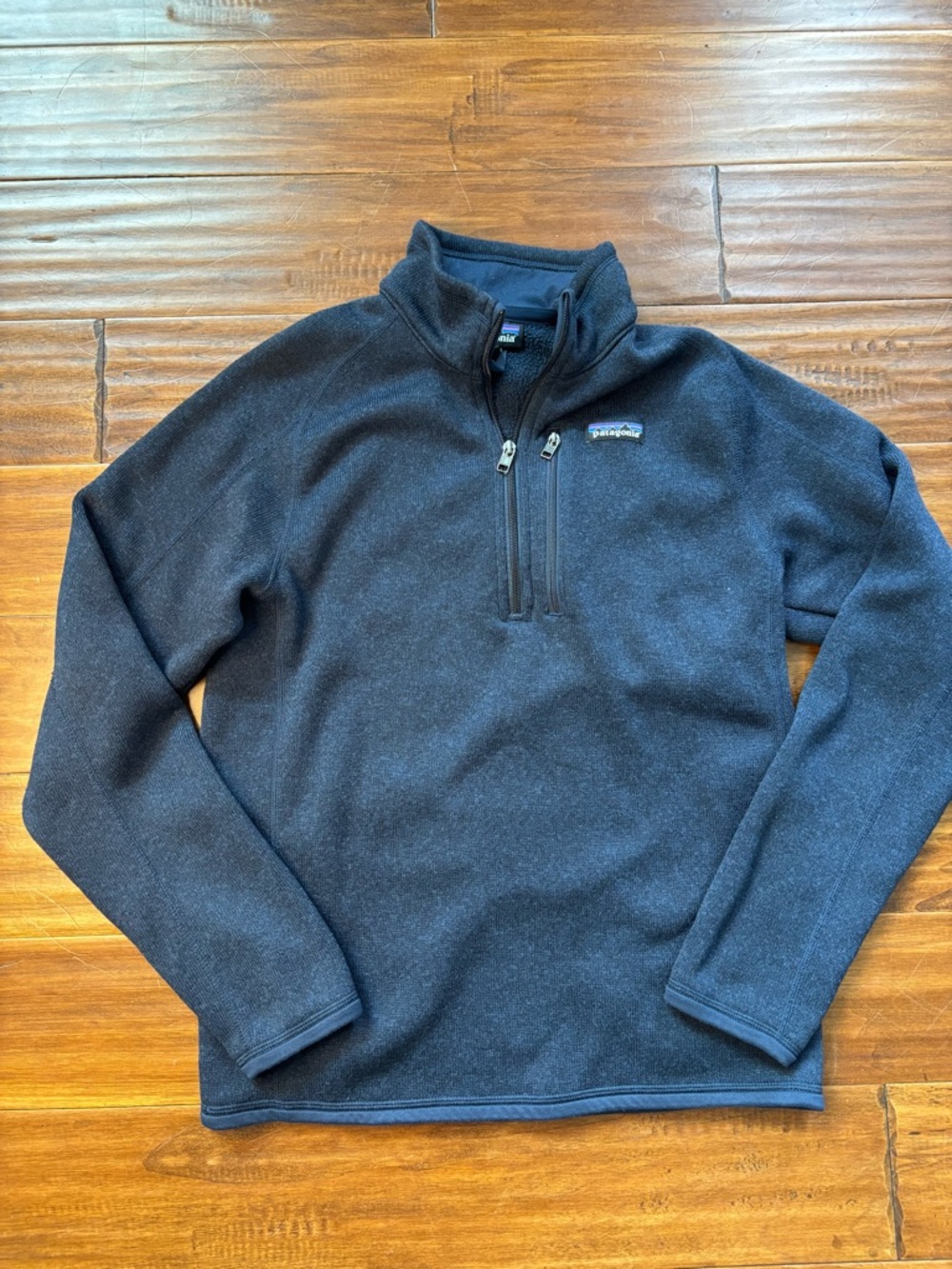 Patagonia Blue Quarter-Zip Fleece Pullover